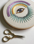 Iris & Rainbow Burst - Embroidery Hoop Pattern