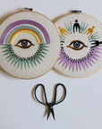 Iris & Rainbow Burst - Embroidery Hoop Pattern