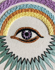 Iris & Rainbow Burst - Embroidery Hoop Pattern