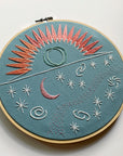 The Sun and The Stars - Embroidery Hoop Pattern