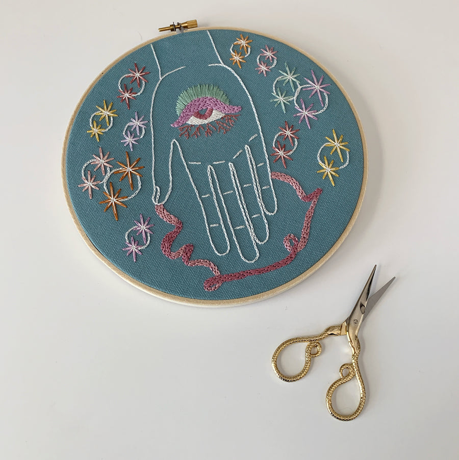 What Lies Beneath - Embroidery Hoop Pattern