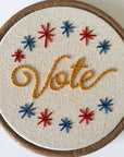 Vote - Embroidery Hoop Pattern