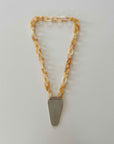 Resin Necklace Scissor Holder - Amber