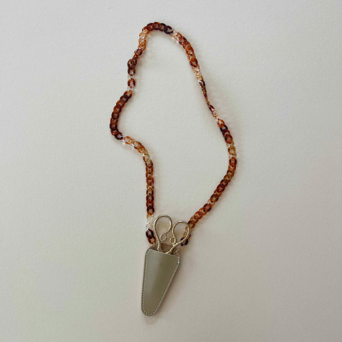 Resin Scissor Necklace Holder - Brown Tortoise – Thread Honey