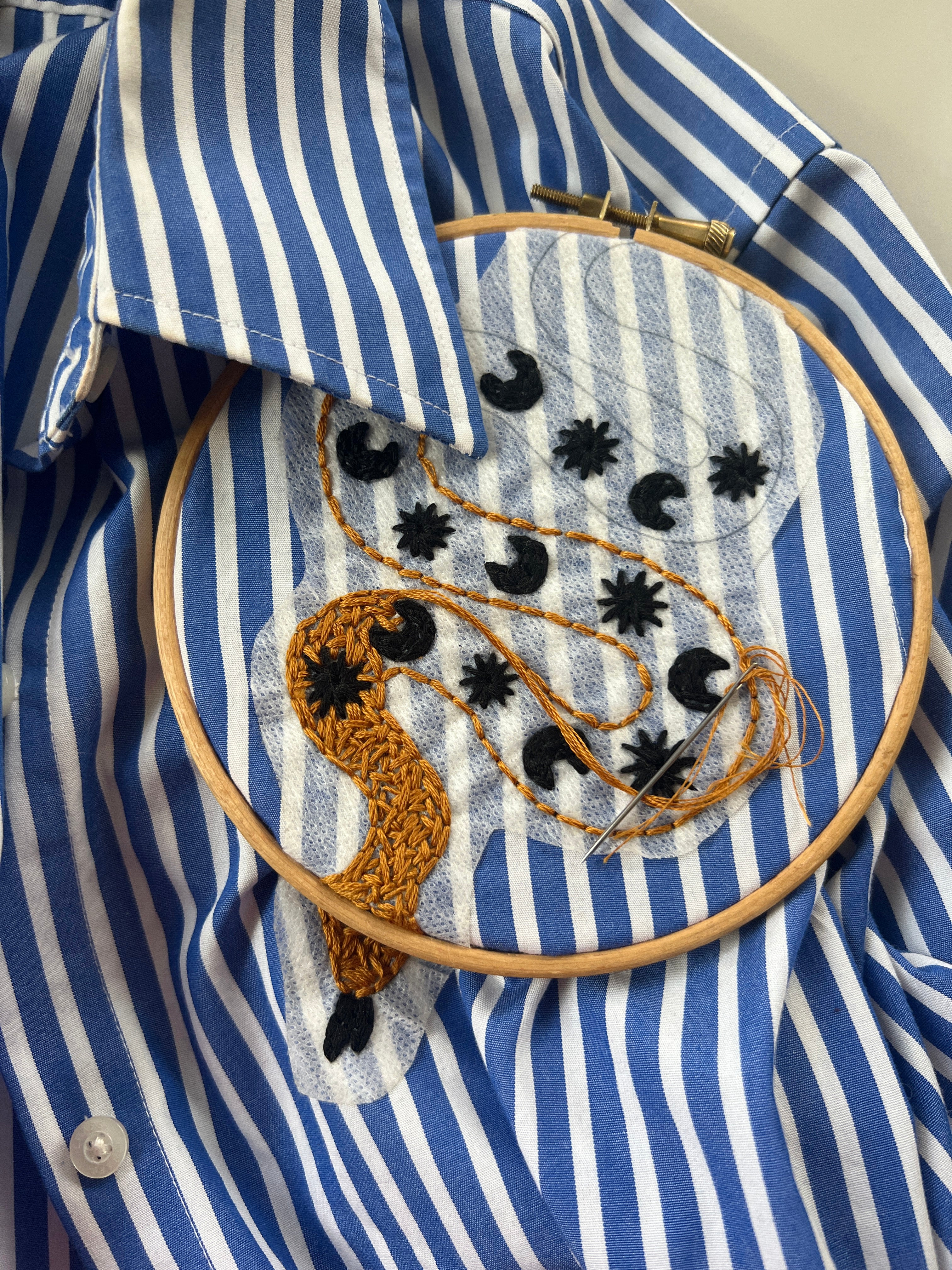Cosmic Snake - Stick & Stitch Embroidery Pattern – Thread Honey