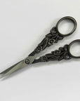 Ornate Floral Vine Embroidery Scissors