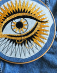 Evil Eye with Star Burst - Embroidered Clothing Pattern