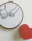 Feels Like Love - Embroidery Hoop Pattern