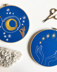 The Sun and The Moon - Embroidery Hoop Pattern