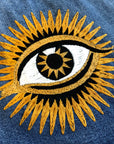 Evil Eye with Star Burst - Embroidered Clothing Pattern