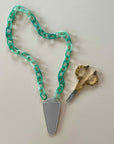 Resin Necklace Scissor Holder - Jade