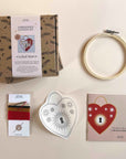 Embroidered Clothing Kit: Locked Heart