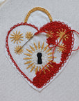 Locked Heart - Embroidered Clothing Pattern