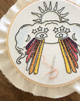 Psyched Out Cloud - Embroidery Hoop Pattern