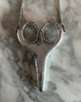 Ornate Silver Tulip Scissors with Necklace Sheath