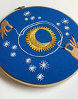 The Sun and The Moon - Embroidery Hoop Pattern