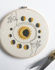 Time is a Flat Circle - Embroidery Hoop Pattern
