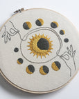 Time is a Flat Circle - Embroidery Hoop Pattern