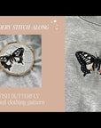 British Butterfly - Stick & Stitch Embroidery Pattern