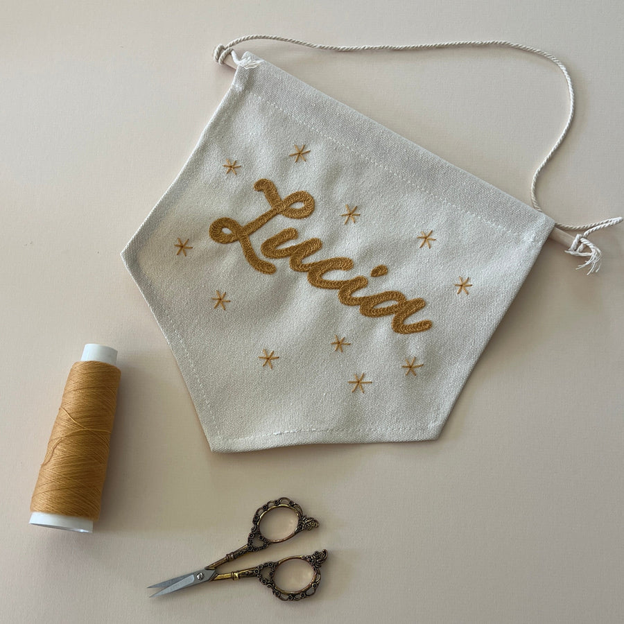 Custom Canvas Name Pendant Banner