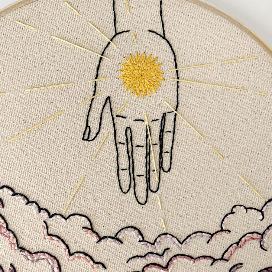 Heaven - Embroidery Hoop Pattern
