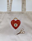 Locked Heart - Stick & Stitch Embroidery Pattern