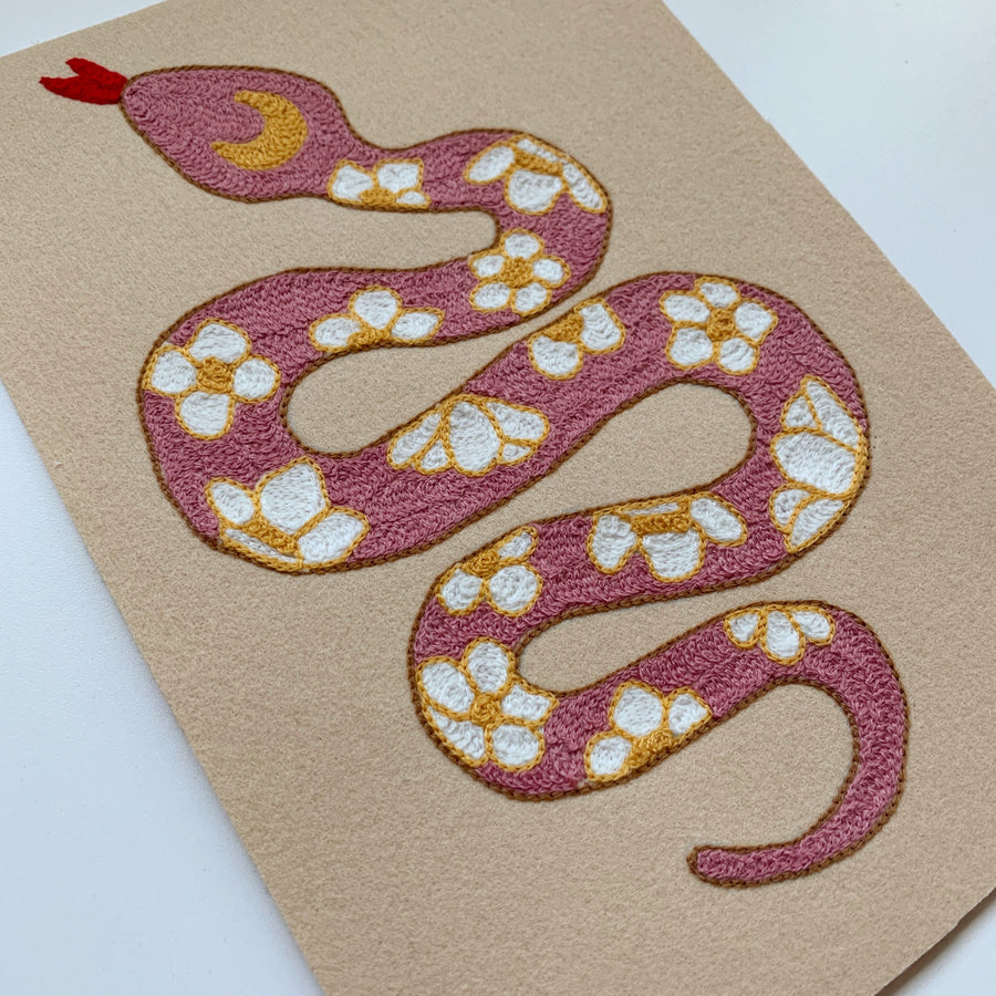 Syringa Snake - Embroidered Clothing Pattern