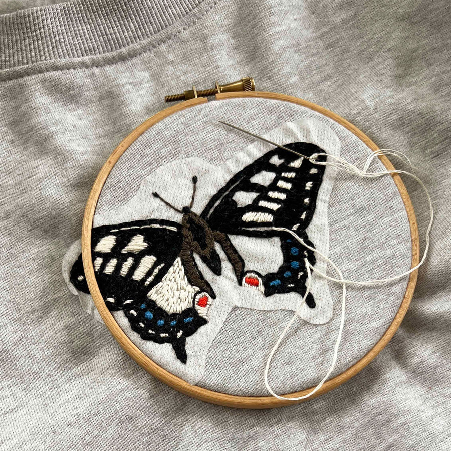 Embroidered Clothing Kit: British Butterfly