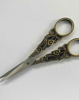 Ornate Floral Vine Embroidery Scissors