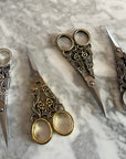 Ornate Floral Vine Embroidery Scissors