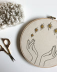 Halo of Stars - Embroidery Hoop Pattern