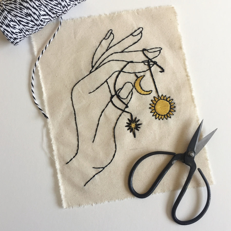 Hand & Space Charms - Embroidered Clothing Pattern