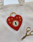 Embroidered Clothing Kit: Locked Heart