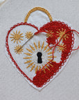 Locked Heart - Stick & Stitch Embroidery Pattern