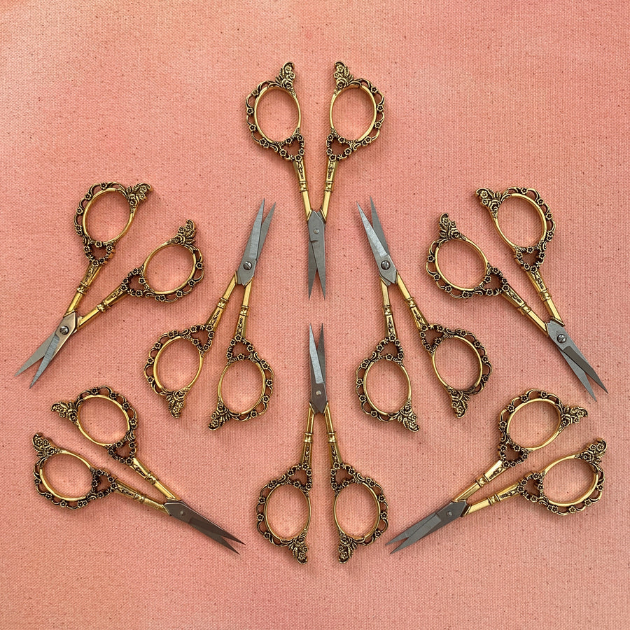 Ornate Floral Embroidery Scissors