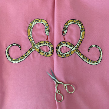 Twisted Snake - Embroidered Clothing Pattern